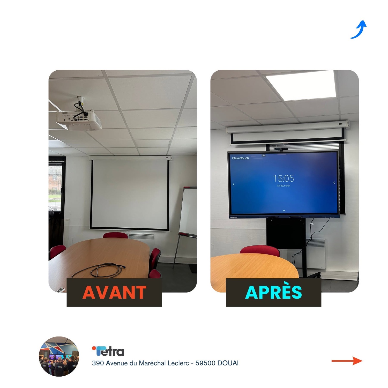 Écrans interactifs (ENI) installé par Tetra Up